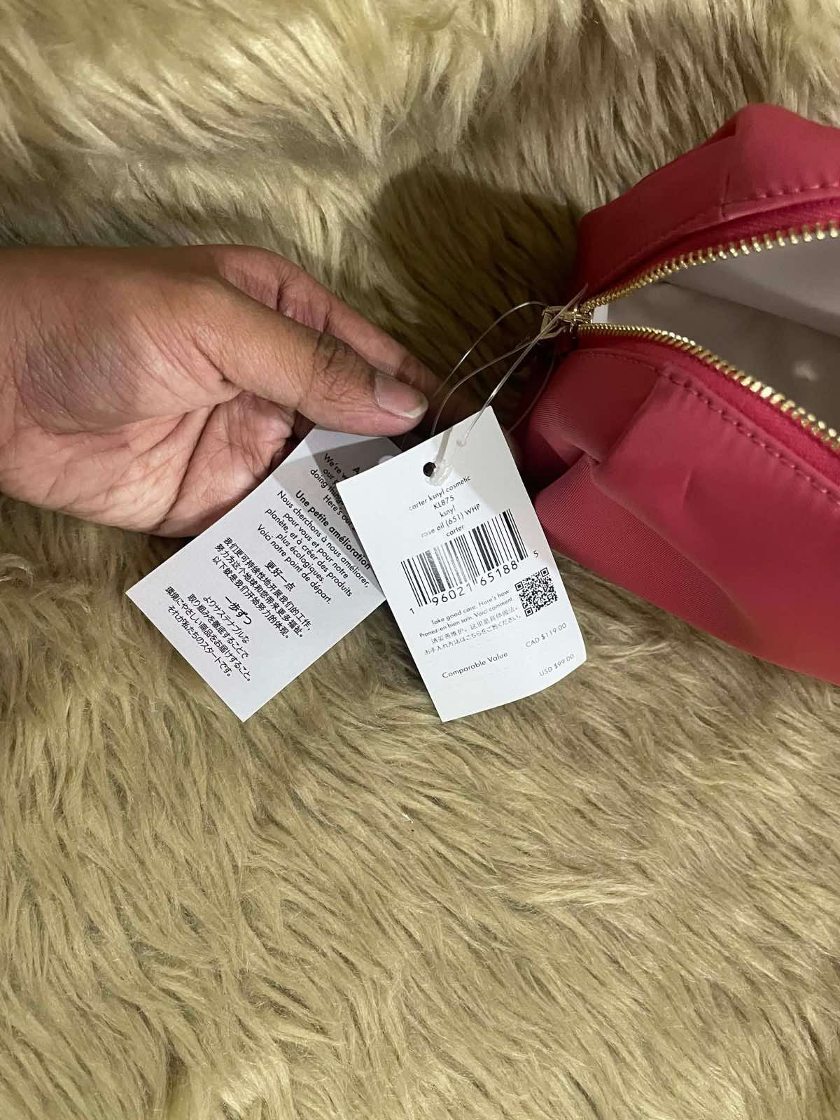 ORIG & IMPORTED KateSpade KS Carter Nylon Cosmetic Pouch