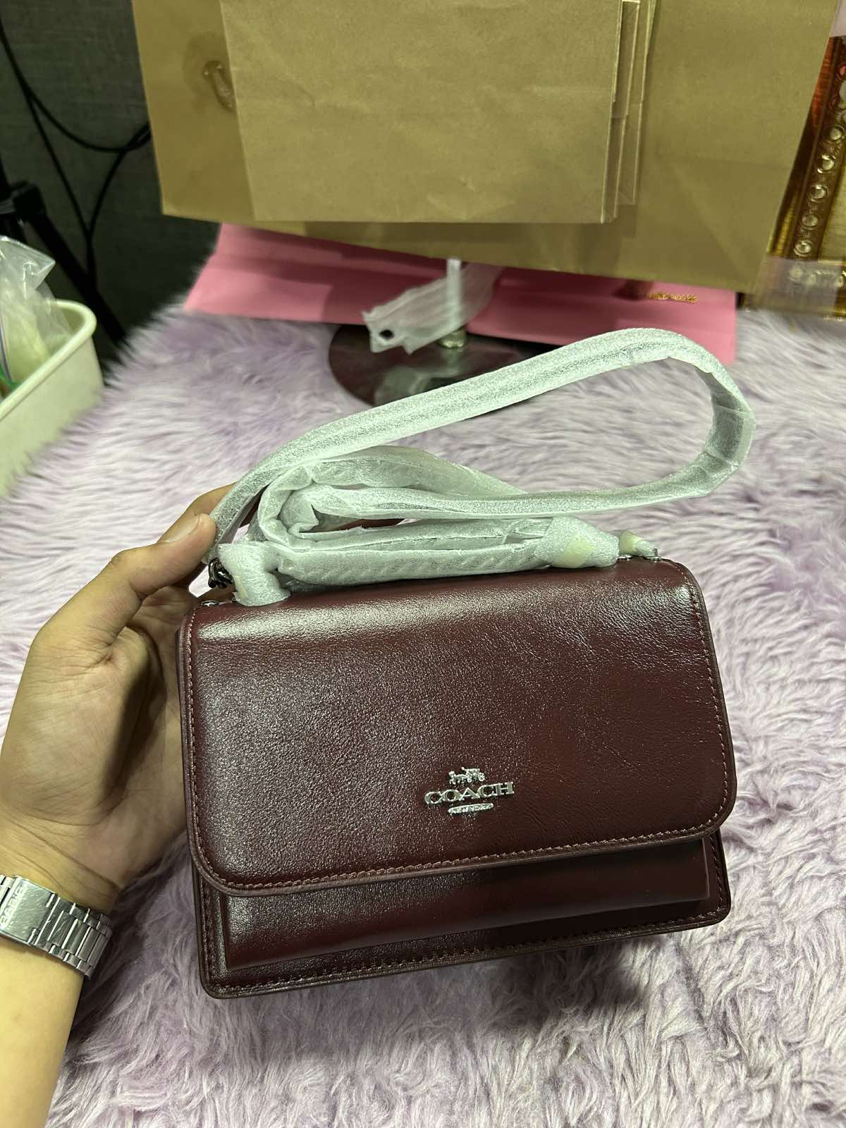 ORIG & IMPORTED Coach Mini Klare Crossbody Bag Dark Wine Maroon
