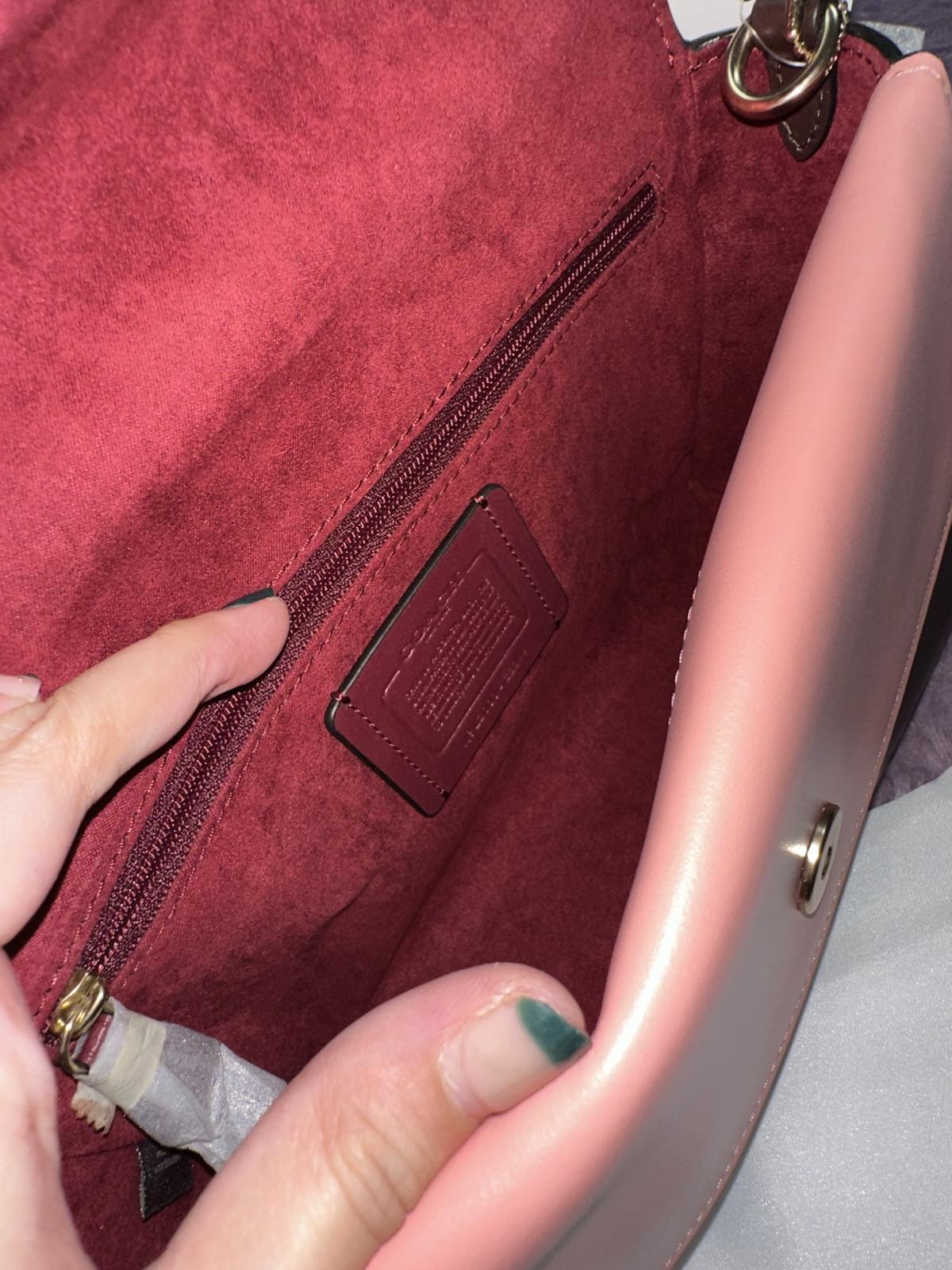 ORIG & IMPORTED Coach Retail RARE Celia Double Flap Crossbody bag Maroon