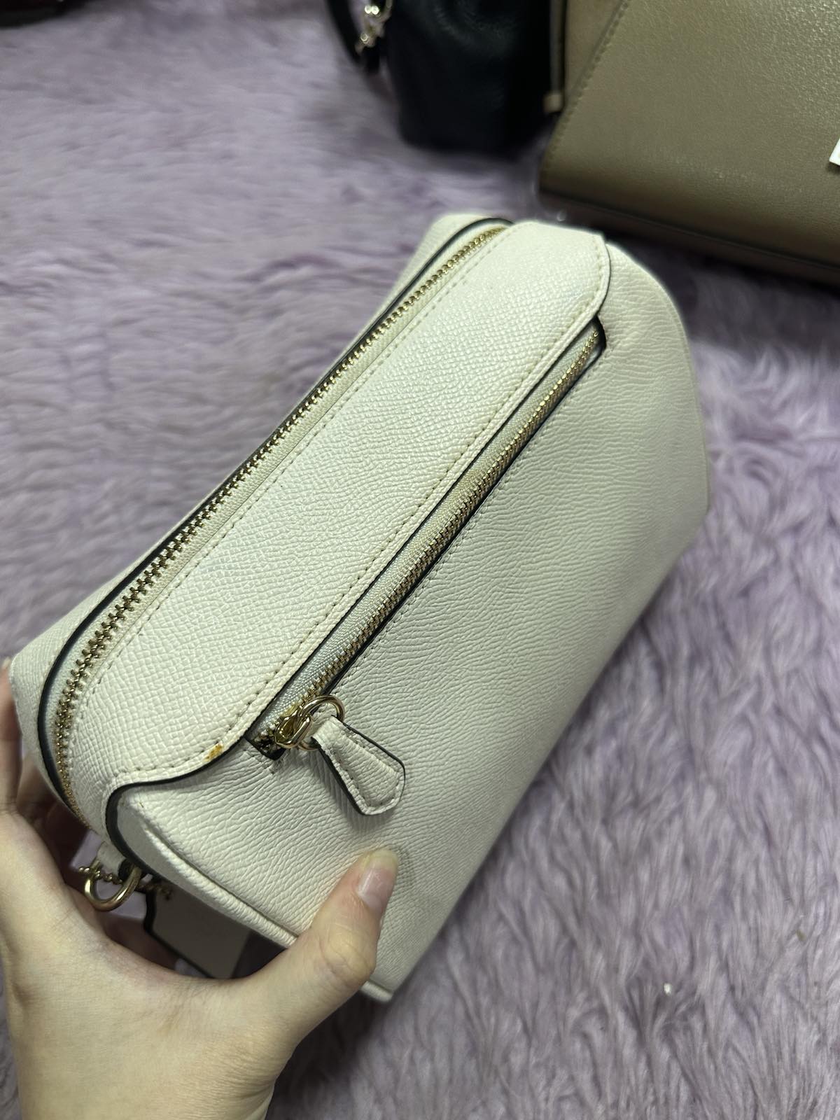 ORIG Preloved Coach Mini Bennett Small White Crossbody Bag