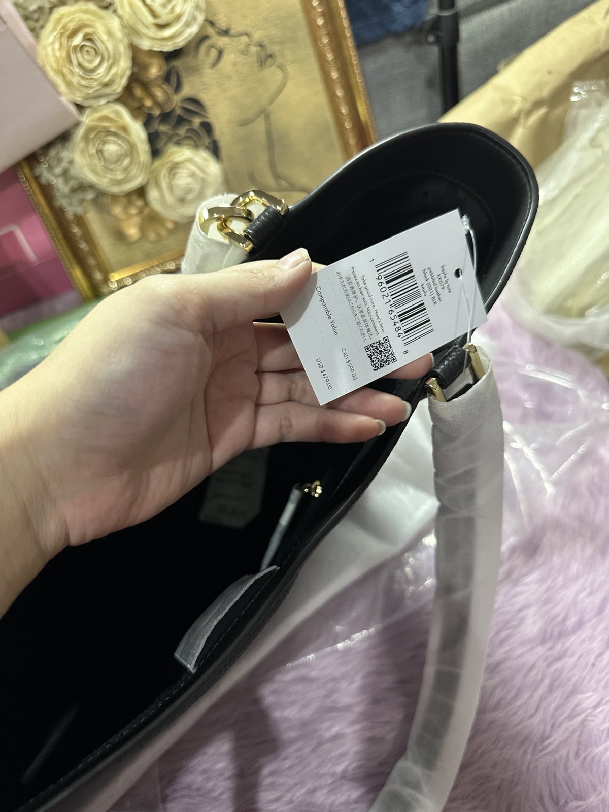 ORIG & IMPORTED KateSpade KS Kayla Large Tote Black Bag