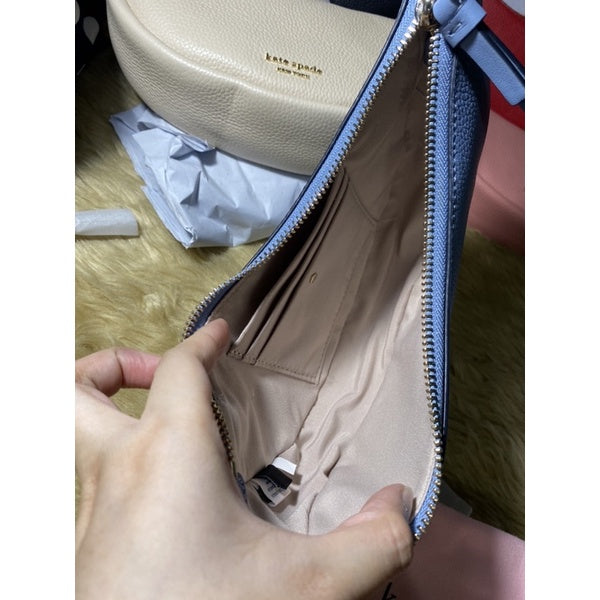 SALE! ❤️ AUTHENTIC KateSpade KS smile small crossbody shoulder bag BLUE RETAIL