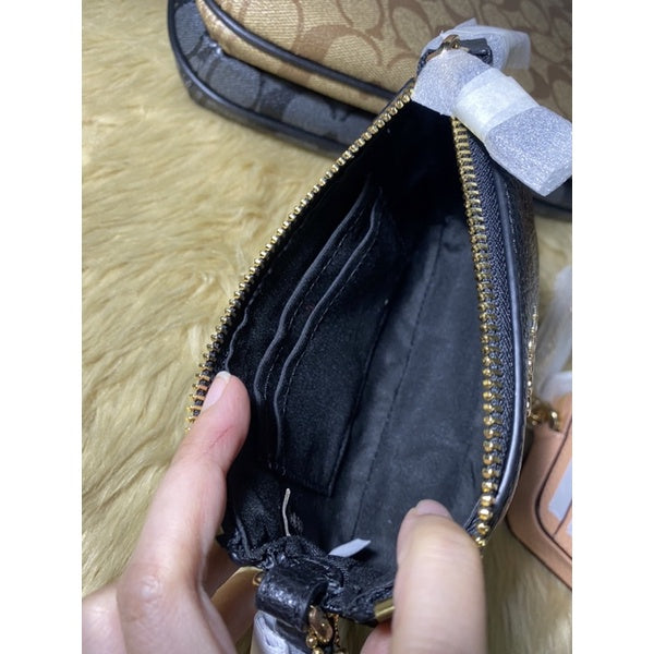 AUTHENTIC COACH Nolita 15 Small Kili Kili Bag Pouch BLACK - ORIGINAL, US IMPORTED