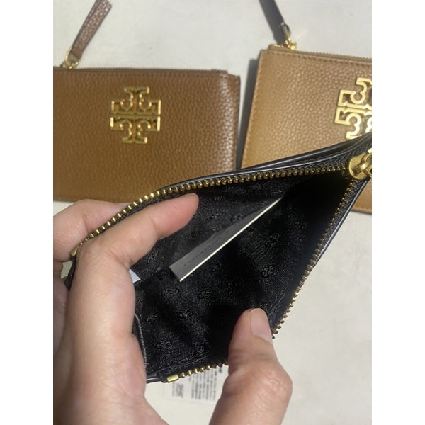 AUTHENTIC Tory Burch Women's Britten Zip Card Case Wallet