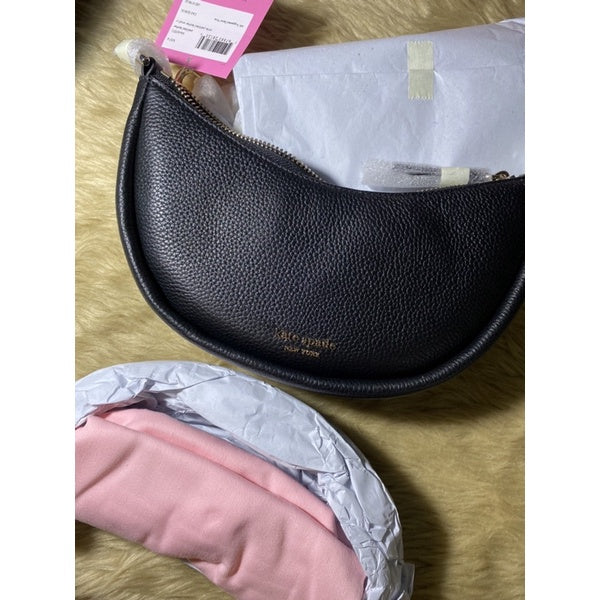 SALE! ❤️ AUTHENTIC KateSpade KS smile small crossbody shoulder BLACK bag RETAIL