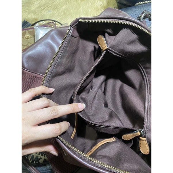 SALE! ❤️ AUTHENTIC Preloved Coach Ava Zip Tote Bag Ox blood Maroon