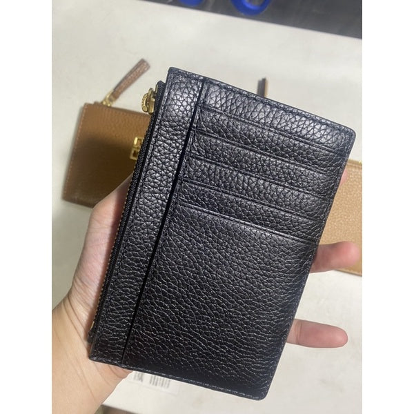 AUTHENTIC Tory Burch Women's Britten Zip Card Case Wallet