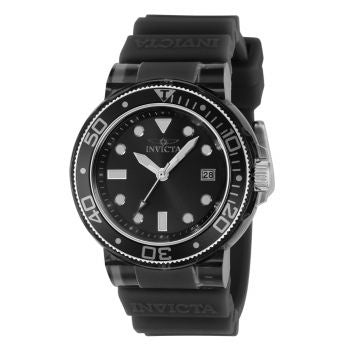 AUTHENTIC Invicta Pro Diver Anatomic Women's Watch 40mm, Transparent, Black (37299)