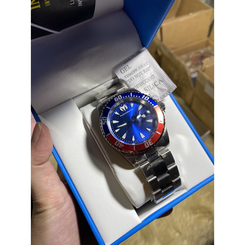 AUTHENTIC TechnoMarine Manta Sea Men Watch - 42mm, Steel (TM-220119) BROKEN BOX
