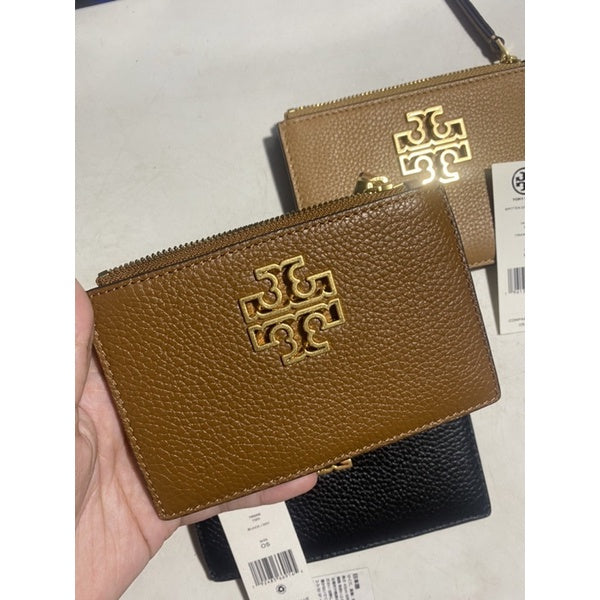 AUTHENTIC Tory Burch Women's Britten Zip Card Case Wallet