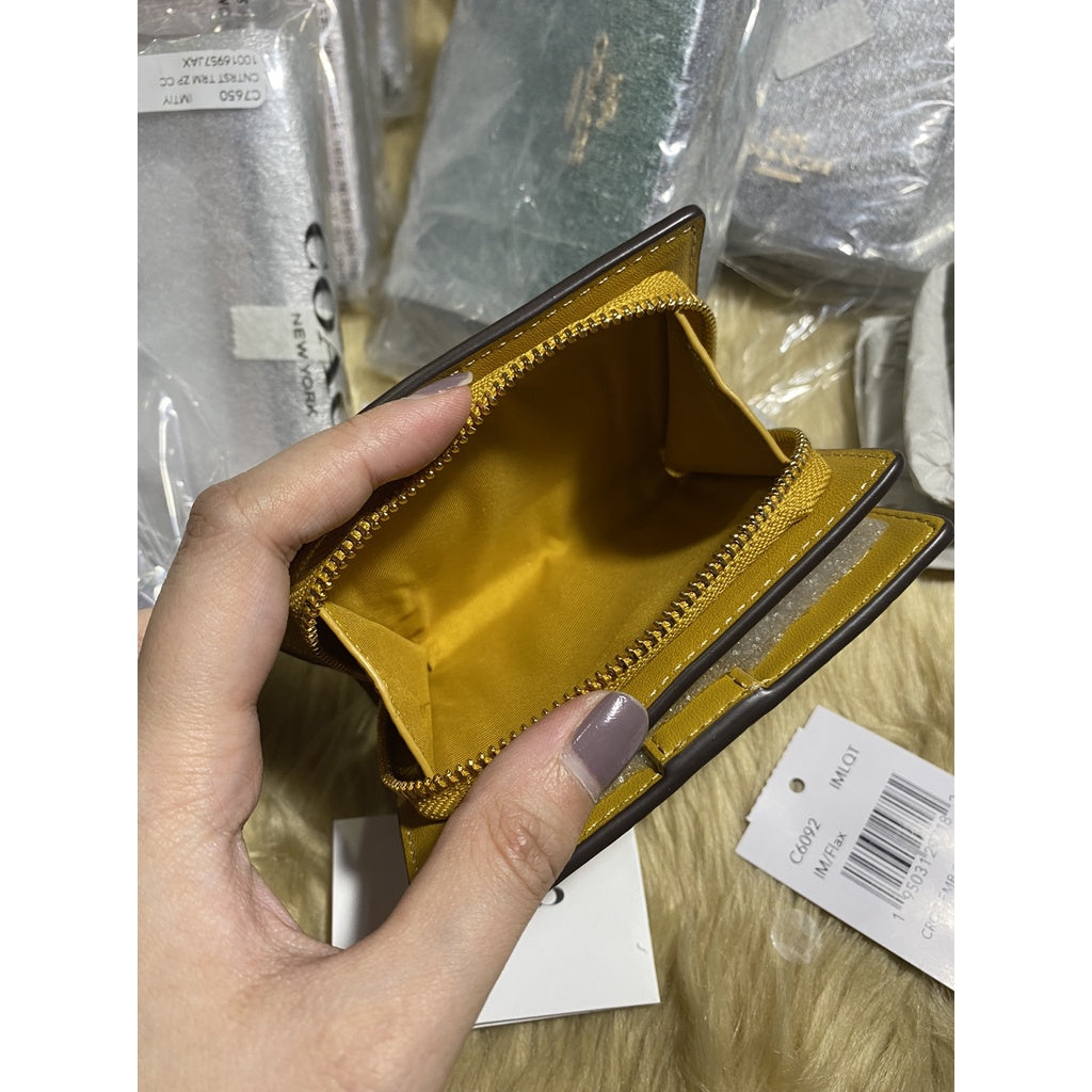SALE! ❤️ AUTHENTIC Coach Snap Bifold Croco Wallet Card Holder