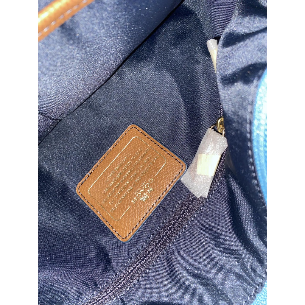 SALE! ❤️ AUTHENTIC/ORIGINAL COACH SAWYER CROSSBODY BLUE BAG IN POLYESTER TWILL