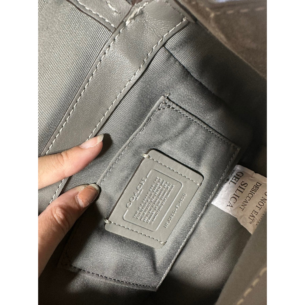 AUTHENTIC/ORIGINAL COACH Preloved Faye Women’s Backpack Gray Convertible Bag Small