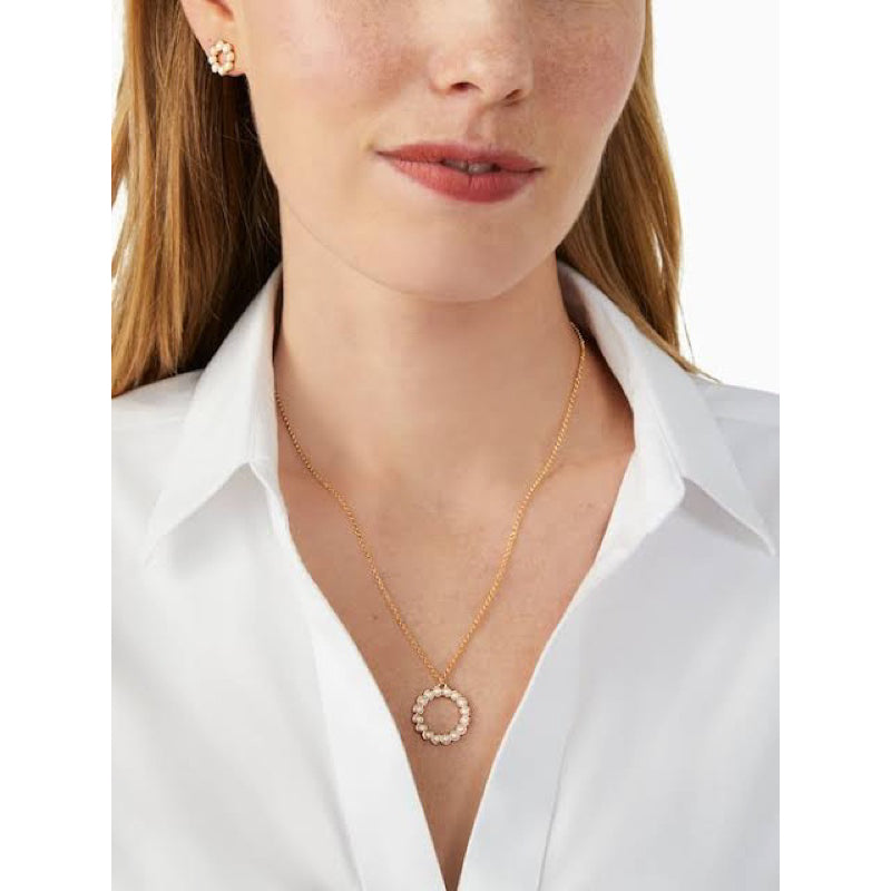 AUTHENTIC/ORIGINAL KateSpade Full Circle Mini Pendant Necklace
