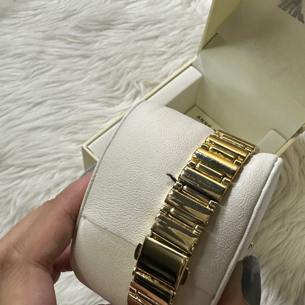 AUTHENTIC/ORIGINAL Anne Klein Women's Bracelet Gold Watch AK/3812CHGB