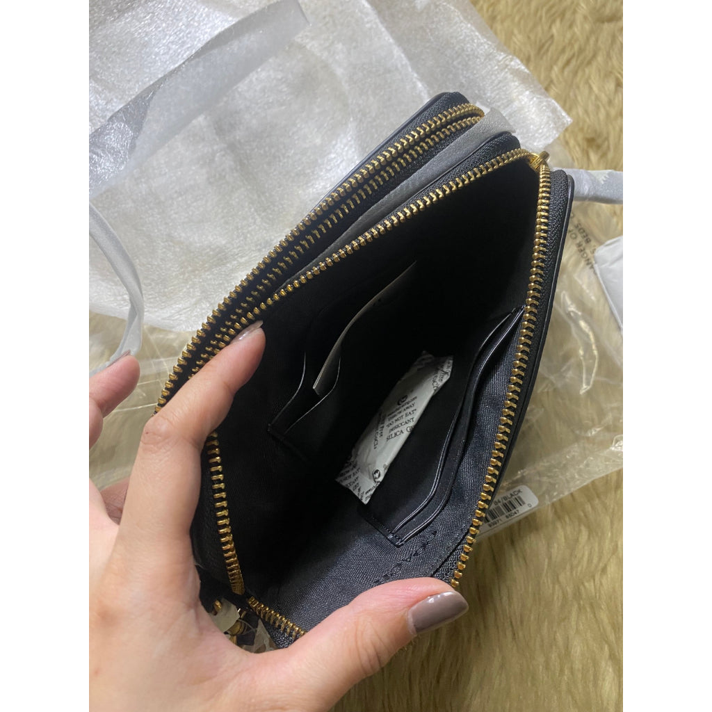 AUTHENTIC/ORIGINAL COACH Kira Crossbody Bag In Signature Canvas Black