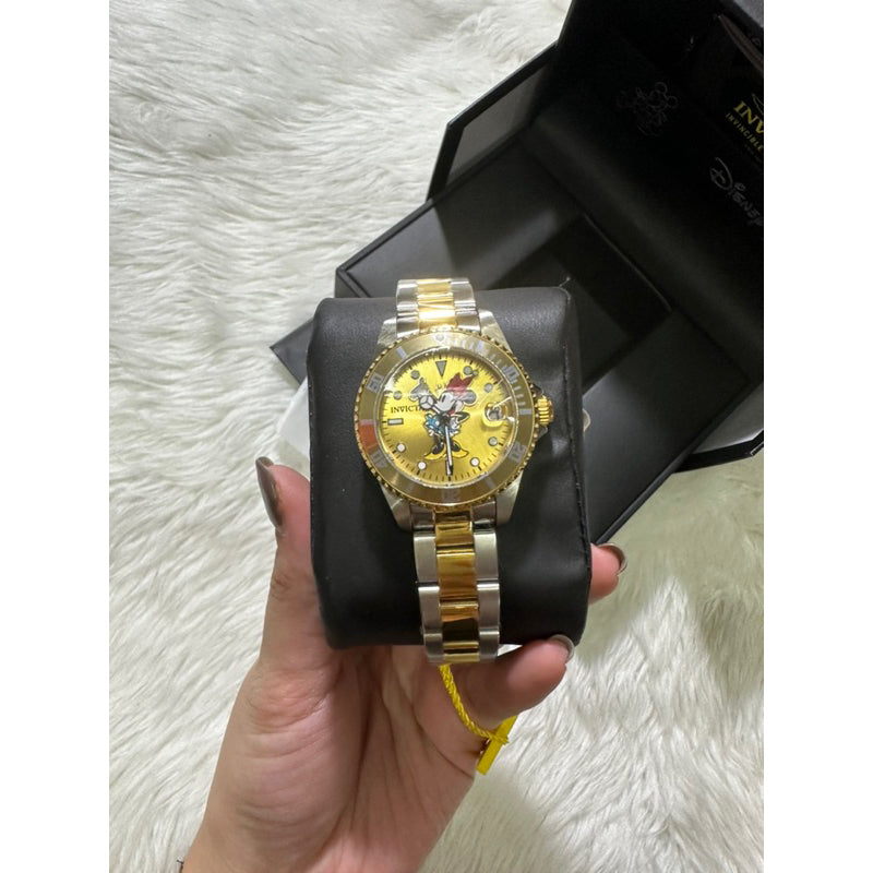 SALE! ❤️ AUTHENTIC Invicta Disney Limited Edition Minnie Mouse Women's Watch - 34mm, Gold (32393)