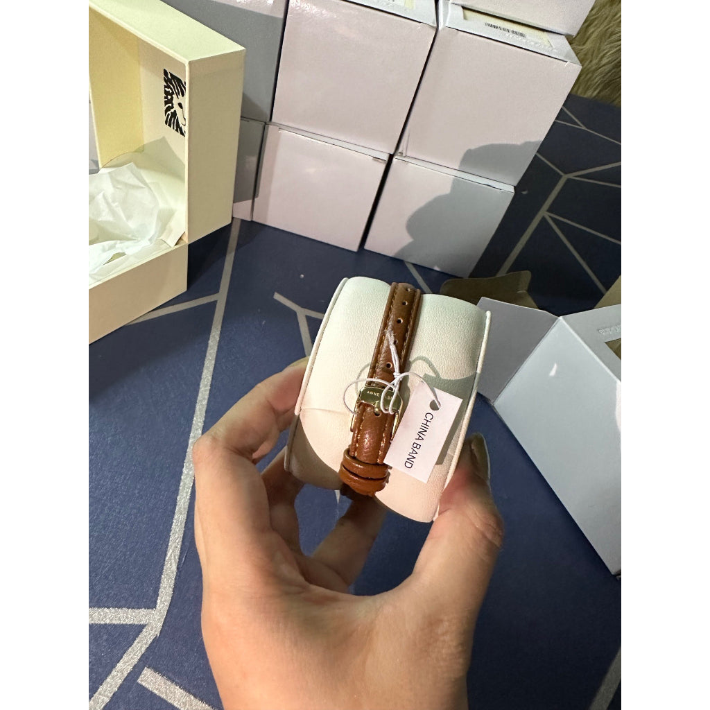 AUTHENTIC/ORIGINAL Anne Klein Women's Leather Strap Watch AK/2246CRHY