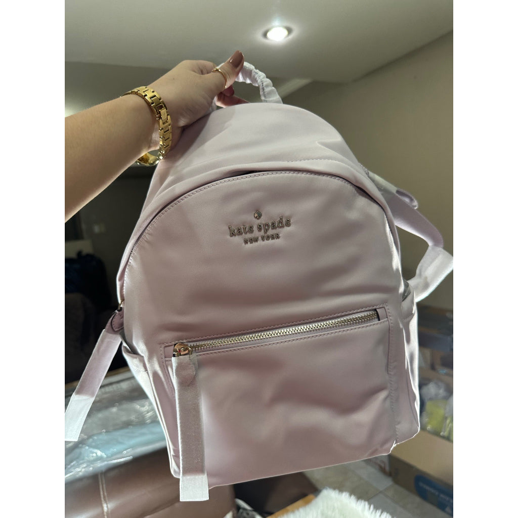 AUTHENTIC/ORIGINAL KateSpade KS Chelsea Nylon Medium Backpack Bag in Lilac Moonlight