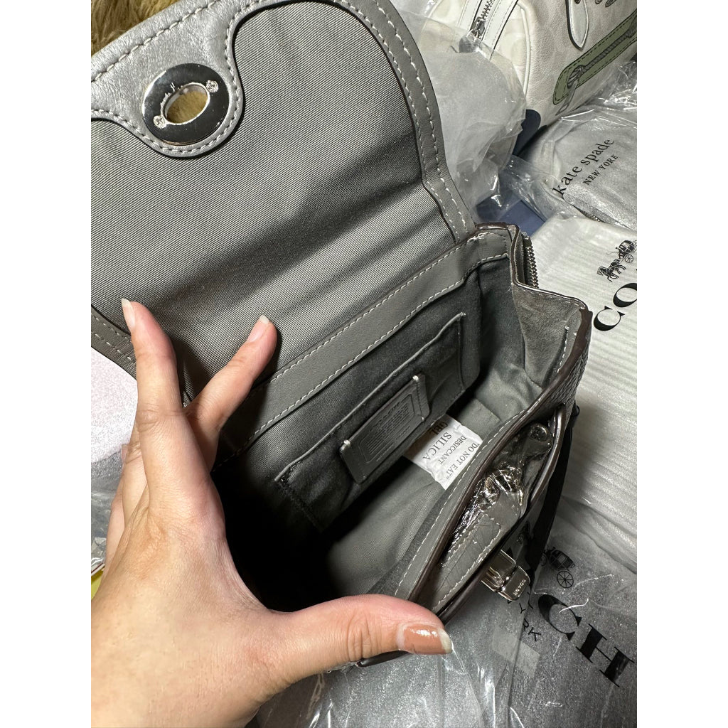 AUTHENTIC/ORIGINAL COACH Preloved Faye Women’s Backpack Gray Convertible Bag Small