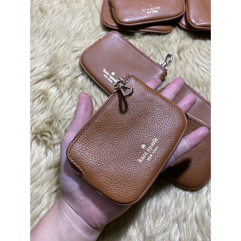 SALE! ❤️ AUTHENTIC/ORIGINAL KateSpade Coin Purse Detachable Wallet Bag Charm Brown/Black/White