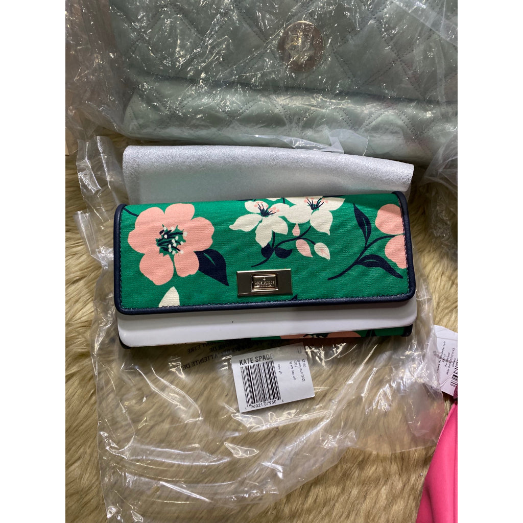 Kate spade Lucia Large Slim Flap hot Wallet