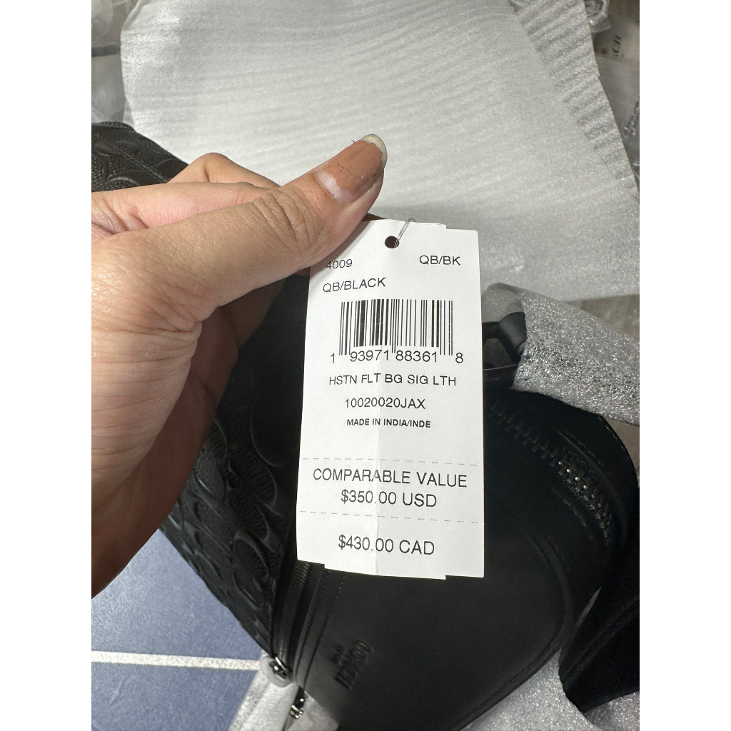 AUTHENTIC/ORIGINAL COACH Houston Flight Men’s Bag In Signature Leather Black