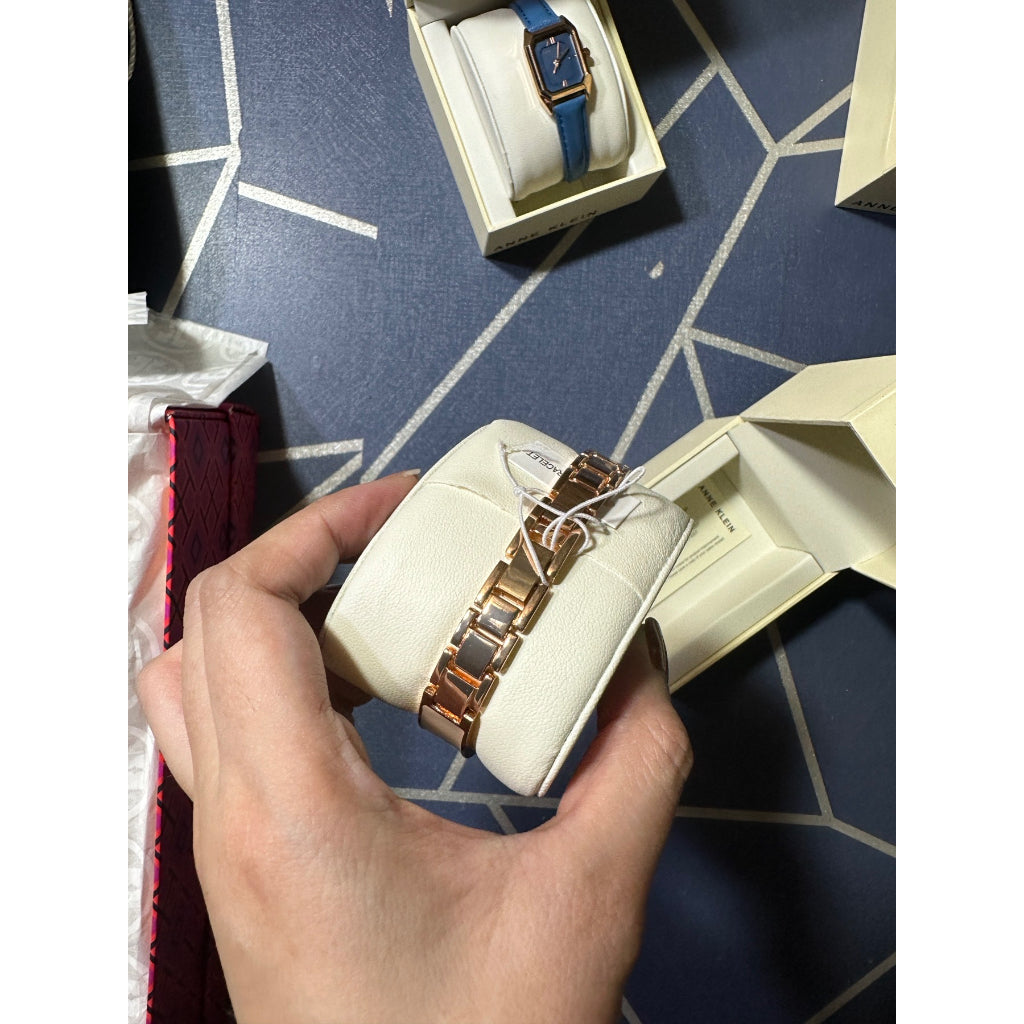 AUTHENTIC/ORIGINAL Anne Klein Women's Bangle Watch Rose Gold AK/3926BHRG