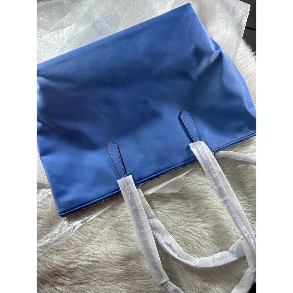 AUTHENTIC/ORIGINAL KateSpade Kitt Large Nylon Tote Bag Deep Cornflower Blue