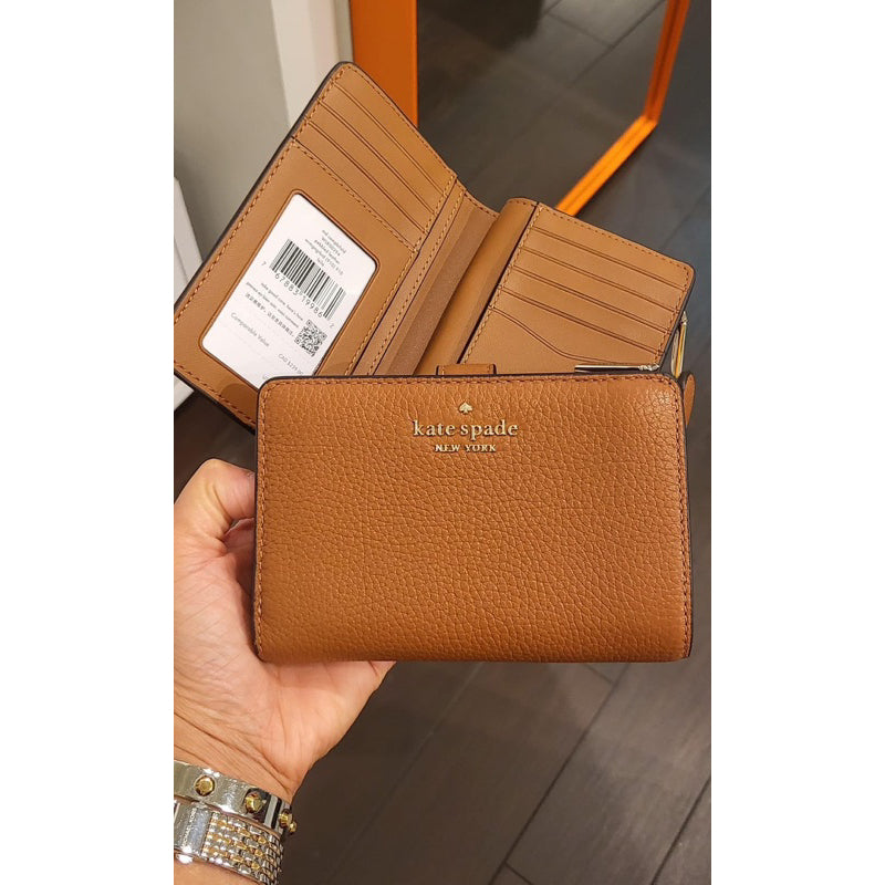 AUTHENTIC/ORIGINAL KateSpade Leila Medium Compartment Bifold Wallet Bl