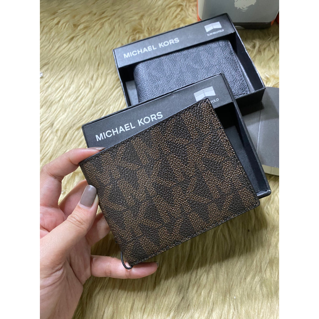 AUTHENTIC/ORIGINAL Michael K0rs MK Slim Bifold Wallet for Men