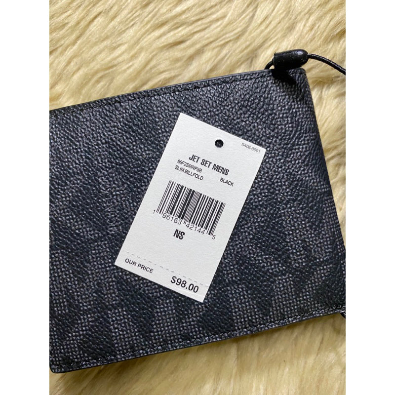 AUTHENTIC/ORIGINAL Michael K0rs MK Slim Bifold Wallet for Men
