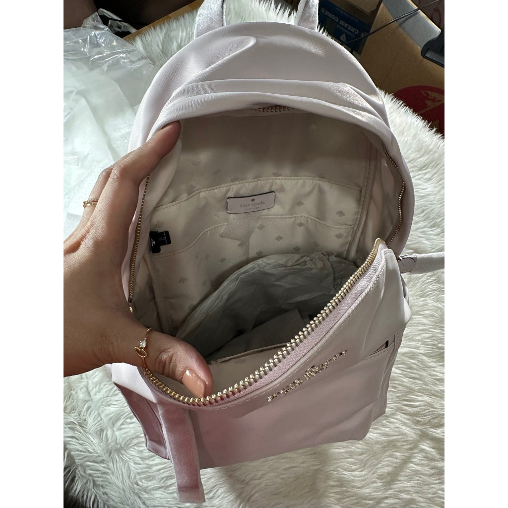 AUTHENTIC/ORIGINAL KateSpade KS Chelsea Nylon Medium Backpack Bag in Lilac Moonlight