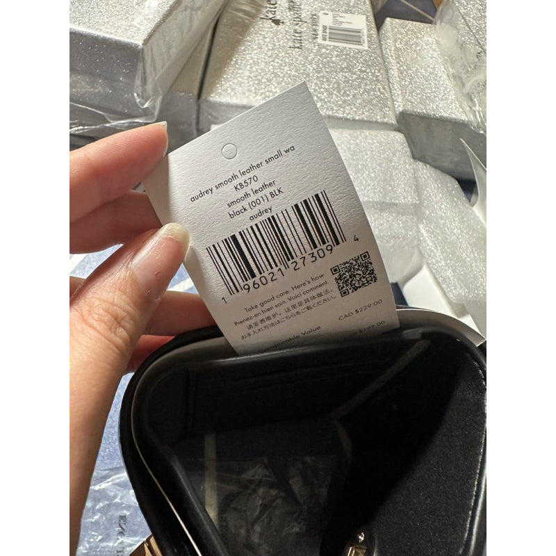 AUTHENTIC/ORIGINAL KateSpade Audrey Trifold Small Wallet in Black