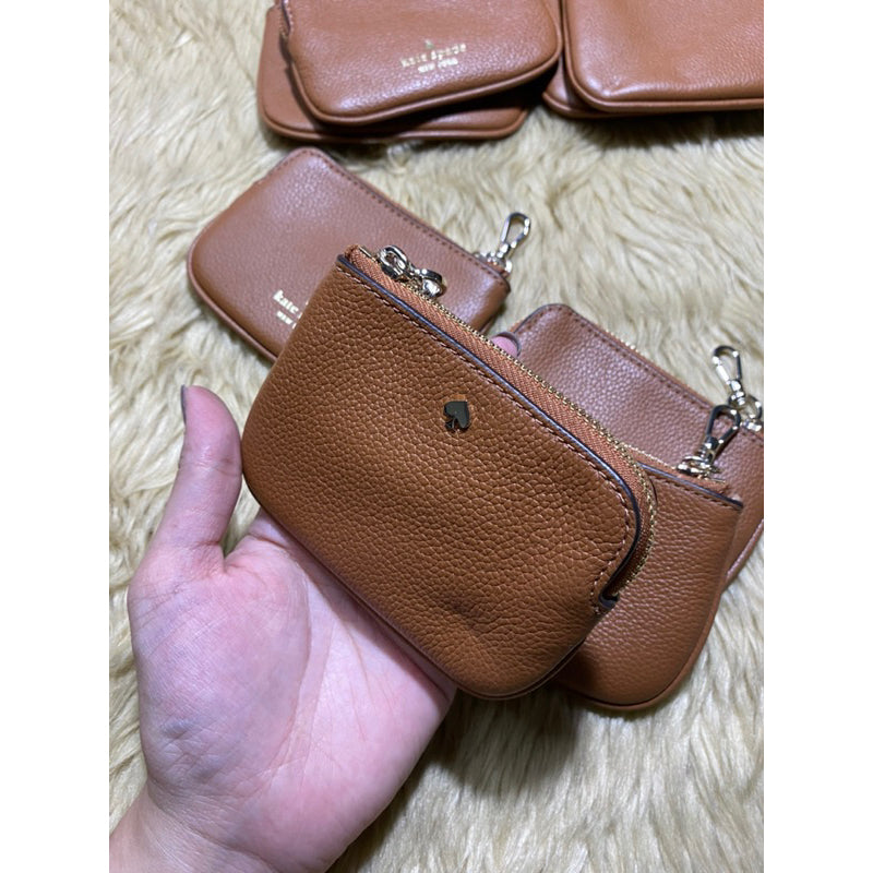 SALE! ❤️ AUTHENTIC/ORIGINAL KateSpade Coin Purse Detachable Wallet Bag Charm Brown/Black/White