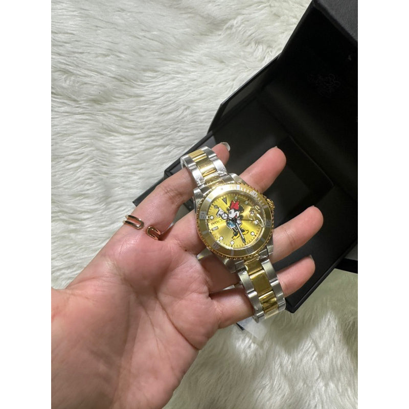 SALE! ❤️ AUTHENTIC Invicta Disney Limited Edition Minnie Mouse Women's Watch - 34mm, Gold (32393)