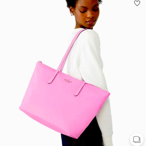 Kate spade large pink tote best sale