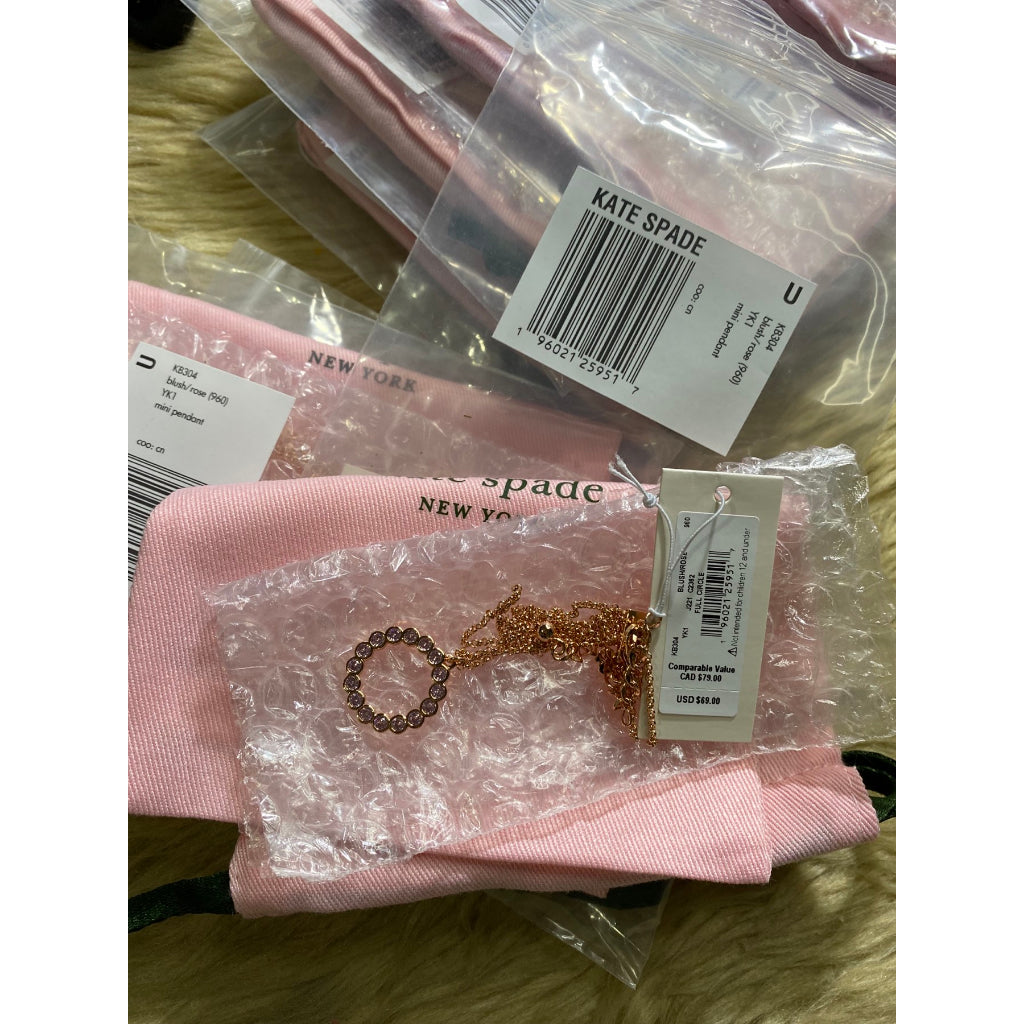 AUTHENTIC/ORIGINAL KateSpade Full Circle Mini Pendant Necklace