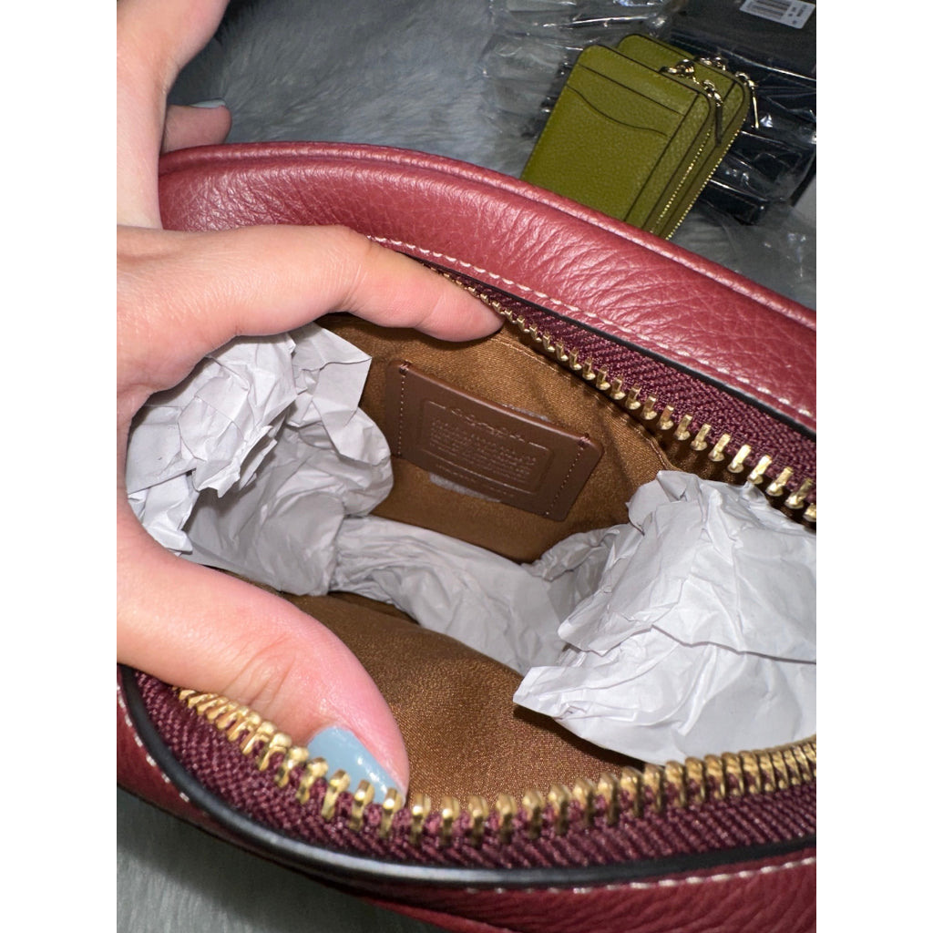 AUTHENTIC/ORIGINAL COACH Sullivan Crossbody Men's Bag In Signature Chambray Wine