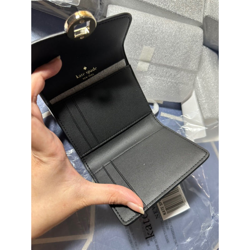 AUTHENTIC/ORIGINAL KateSpade Audrey Trifold Small Wallet in Black