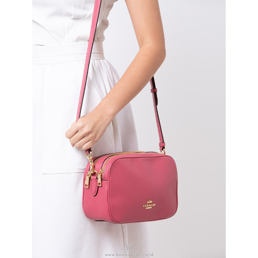 Coach shoulder bag pink on sale