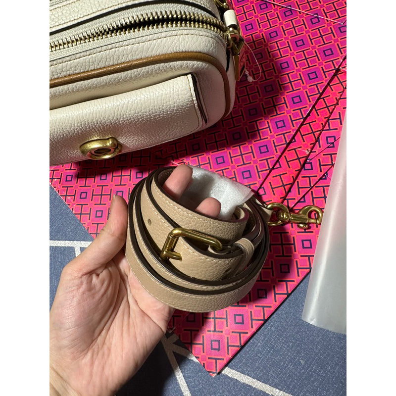 AUTHENTIC/ORIGINAL Coach Preloved Willow Camera Bag In Colorblock White