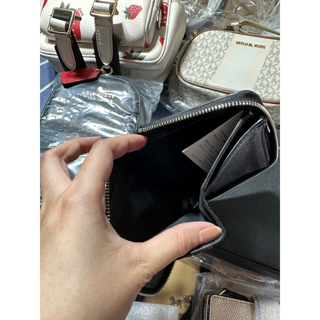 AUTHENTIC/ORIGINAL Coach Small Zip Around Wallet With Star Glitter