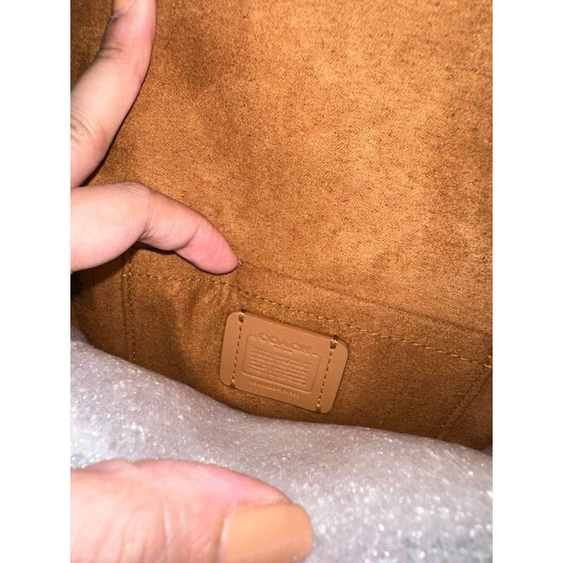 AUTHENTIC/ORIGINAL COACH Mini Klare Crossbody Bag Wild Strawberry Print Black