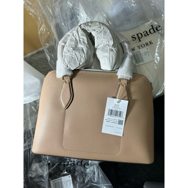 AUTHENTIC/ORIGINAL KateSpade KS Darcy Small Satchel Bag in Light Brown FAWN