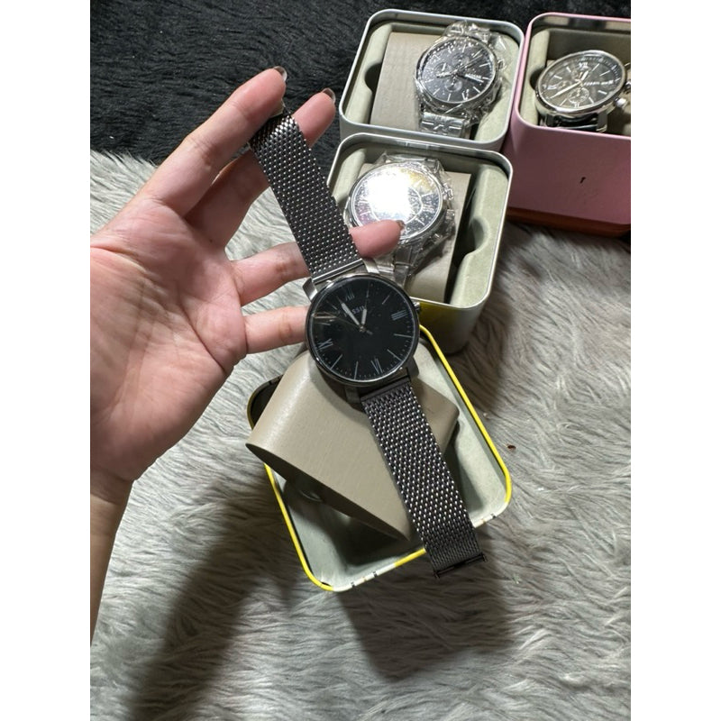 AUTHENTIC/ORIGINAL F0ssil Rhett Three-Hand Smoke Stainless Steel Men's Watch