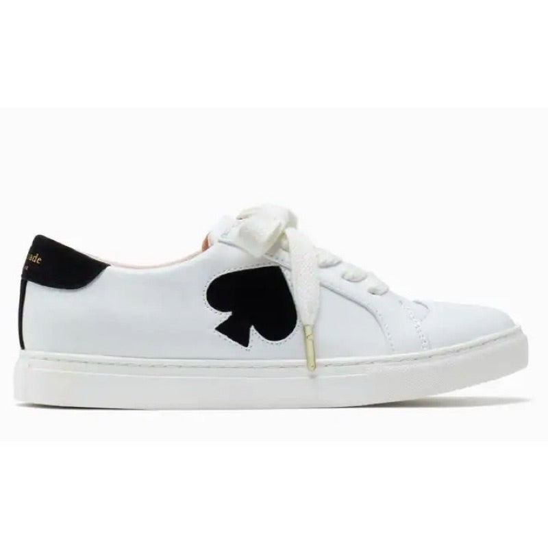 AUTHENTIC/ORIGINAL KateSpade KS Fez Sneakers White Shoes in OPTIC WHITE/BLACK
