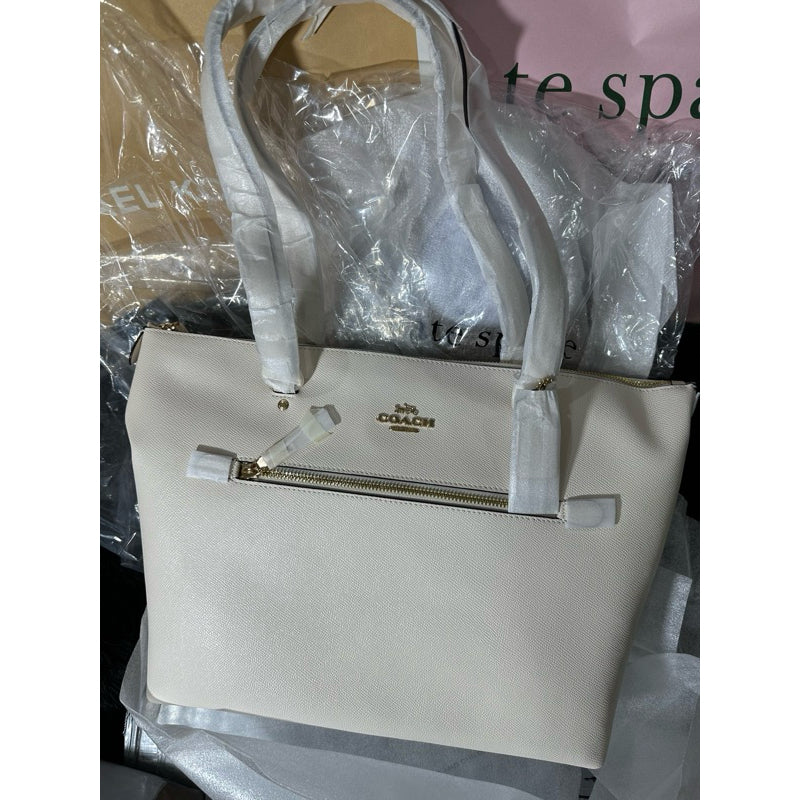 AUTHENTIC/ORIGINAL COACH Gallery Tote Bag in Chalk White