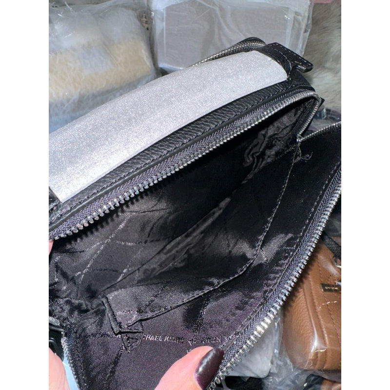 AUTHENTIC/ORIGINAL Michael K0rs MK Cooper East West Top Handle Crossbody Men's Bag Black