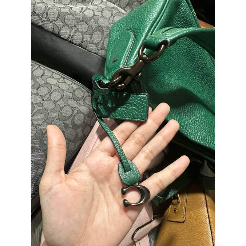 AUTHENTIC/ORIGINAL Coach Preloved Retail Cary Crossbody Green Bag